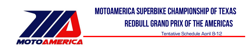 MotoAmerica Releases Schedule For Opening Round